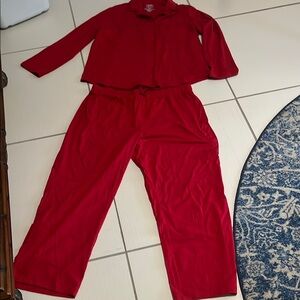 Red Two-Piece Lounge Set